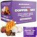 ShroomzUp Mushroom Coffee Instant - 15 Pack with 4 Mushrooms - Lions Mane, Reishi, Chaga and Cordyceps Mushrooms - Vegan Nootropic Coffee Instant - Arabica and Robusta Instant Coffee Powder for Focus