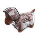 Petcute Hunders coat waterproof pet rain coat with hood transparent PVC breathable dog raincoat with button closure suitable for medium and large dogs M black