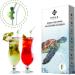 MALX 5-Pack 8.5" x 0.3" Turtle Glass Straws Set of 4 Handmade Transparent Long Straws and 1 Cleaning Brush. Suitable for Cold and hot Drinks Aesthetic Cute Straws with Charm Coquette Straws - Buy Online on SooperMarket.com