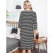 Marvmys Maternity Nightdress for Hospital Breastfeeding - 3/4 Sleeves Nursing Nightgown, V Neck Pajama for Pregnant Women - Black M - Buy Online on SooperMarket.com