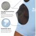 Harrison Howard Fly Mask for Horses - Comfortable Elastic UV Protection - Small Horse Size M (COB) - Ice Blue - Buy Online on SooperMarket.com