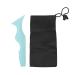5 In 1 Silicone Beauty Ruler Eyebrow Pencil Smoky Eyeshadow Applicators Plate Winged Tip Eyeliner Aid Reusable Multi Purpose Silicone Eyebrow Pencil Stencil for Cosmetic Lipstick Blue