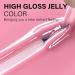 AILLSA Pink Gel Nail Polish - Nude Gel Polish Sheer Pink Jelly Gel Nail Polish Soak Off U V Gel Nail Polish Neutral Nail Polish Gel for Nail Art French Manicure at Home Day Gifts 0.51 Fl Oz GB49 A33sheer Pink - Buy Online on SooperMarket.com