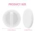 Sibba Loose Powder Puffs - 12 Round Velours Makeup Applicators & Compact Containers for Foundation & Cream | White - Buy Online on SooperMarket.com