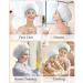 Mikimini Waterproof Shower Cap for Women & Girls - Reusable Washable Cute & Soft - Medium White (1 Pack) - Buy Online on SooperMarket.com