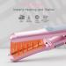 DAN Technology Hair Styling Set - Travel Hair Dryer Mini Flat Iron Curling Iron European Plug Dual Voltage - Portable & Stylish in Pink - Buy Online on SooperMarket.com