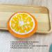 10 Pieces Orange Pattern Face Mask Paper | DIY Cotton Facial Mask Leaves for Spa Skin Care | Moist Compress - Buy Online on SooperMarket.com