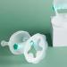 Hand Bite Ring | Soft Silicone Infant Teething Toy | Baby Tooth Ring & Pacifier - Green - Buy Online on SooperMarket.com