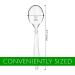 Plasticpro Disposable Clear Plastic Soup Spoons - Heavyweight Utensils - 100 Count - Buy Online on SooperMarket.com