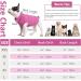 Pink Dog Fleece Vest with Turtleneck for Small Medium Dogs - Winter Jacket with Leash Hole - Buy Online on SooperMarket.com