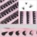 DIY Lash Extension Kit - 200pc D Curl Volume Cluster Lashes with Bond, Seal, and Tweezers | Home Application Individual Eyelash Extensions - 50D Kit - Buy Online on SooperMarket.com