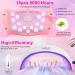72W UV Nail Lamp for Gel Nails LKE LED Nail Dryer with Timer & Auto Sensor | Professional Nail Art Tools - Buy Online on SooperMarket.com