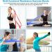 Resistance Bands Set - 3 Skin-Friendly Exercise Bands, 3 Resistance Levels - Ideal for Strength Training, Pilates, Yoga - for Women and Men - 6.5ft - Buy Online on SooperMarket.com