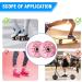 Nezylaf 8 Pack 32x58mm 82A Roller Skate Wheels with Glitter Powder + Skate Tool - Pink, Indoor/Outdoor Skate Replacement Accessories - Buy Online on SooperMarket.com