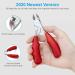 Seniors Thick Toenail Clippers for Ingrown Nails - Surgical Grade Stainless Steel Trimmer Nipper - Red - Buy Online on SooperMarket.com