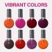 AILLSA Red Glitter Gel Nail Polish Set - 8 Colors for 2022 Spring Summer | Soak Off UV Gel Polish Kit for Nail Art Manicure - Perfect Holiday Gift for Women & Girls - Buy Online on SooperMarket.com