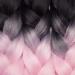 Tess Braids Extensions Ombre 60 cm - 3 Pack Jumbo Kanecalon Hair for Box Braids - Black/Purple Ombre - 100g per Bundle - Buy Online on SooperMarket.com