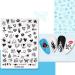RUNRAYAY Nail Art Image Stamping Plates Valentine'S Day Love Heart DIY Manicure Template Image Plate for DIY Nail Art - 7.6 x 10.2Cm B