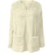 AMhomely Womens Plus Size Teddy Fleece Hooded Jumper - Beige M - Buy Online on SooperMarket.com