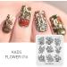 Alexnailart Nail Stamping Plate FL016 - Multi-Pattern Stamping Template for Image Print Nail Art Design - Nail Stamper & Scraper Nails Tool - Buy Online on SooperMarket.com