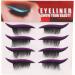 Eyelash Stickers Set 4 Pairs Reusable Waterproof Self Adhesive Glitter Easy to Use Makeup Bold Colors Black Wide Application (Purple) - Buy Online on SooperMarket.com