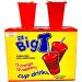 Big T Sugar-Free Cup Drinks - Orange & Raspberry 24 Bulk Pack with Paper Straws - Buy Online on SooperMarket.com