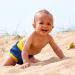 Splash About Baby & Toddler Happy Nappy Reusable Swim Nappy Navy/Yellow 0-3 Months | Best Swim Nappy for Infants - Buy Online on SooperMarket.com