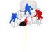 Arthsdite 1Pc Ice Hockey Cake Topper Happy Birthday Sign Sport Cake Decorations Puck Theme for Kids Girl Boy Man Women Birthday Party Supplies - Sliver Glitter Silver - Buy Online on SooperMarket.com