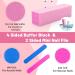 Selistamm 10Pcs Nail Buffer Blocks 4-Way 120 Grit Nail Buffers & Mini Files Set - Manicure Tools for Gel, Acrylic, Natural Nails - Pink - Buy Online on SooperMarket.com