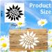64 Piece Reusable Flower Plant Stencils for Painting on Various Surfaces - DIY Art and Craft Templates for Wood, Walls, Fabric, and More - Buy Online on SooperMarket.com