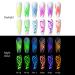 Glow in the Dark Spider Gel Nail Art - 6 Colors Luminous Drawing Gel for DIY Manicure | UV LED Soak Off Elastic Line Painting Gel with Brushes - Buy Online on SooperMarket.com