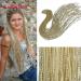 6 Packs Eunice Hair Synthetic Crochet Braids Box Vesse Lichen Hair extension Box Braid Soft Twist Braids Goddess Box Braiding Hair Extension 28roots/Pack (6 Packs) 613) 28 inches (6 packs) #613