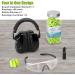 ProCase Hearing Protection & Eye Protection Set - NRR 28 dB Soundproofing Shooter + Protective Glasses + 60 Pairs Foam Earplugs for Optimal Safety - Buy Online on SooperMarket.com
