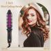 Mini 1 Inch Travel Curling Iron Brush with Tourmaline Ceramic Barrel - Anti-Scald Curling Wand for Short/Shoulder Hair - Buy Online on SooperMarket.com