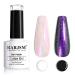 RARJSM Pearl Gel Nail Polish, Mermaid Nailpolish Shell Glimmer Shiny Shimmers Gel Polish Purple Sparkle Shiny Clear Pastel Nail Gel UV LED Curing Required 1Pcs 7.5ML RAR92