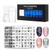 Wirlsweal Nail Art Template Set - DIY Steel Stamp Plate Kit for Nail Salon Decorations - Buy Online on SooperMarket.com