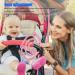 Topincn Pink Silicone Pacifier Clips Adjustable Baby Bottle Straps & Toy Seat Belts - Stretchy Bite Ring Dishwear for Strollers - Buy Online on SooperMarket.com