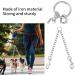 Tiesome Metal Double Dog Leash - 360 Rotation Chew-Proof Dual Leash for Dogs | Ideal for Walking & Training | Durable Two Dog Splitter (2.5mm x 40cm) - Buy Online on SooperMarket.com