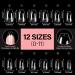 AILLSA Ballerina Nail Tips - Half Matte Soft Gel Full Cover False Nails - 360PCS Short Ballerina, 12 Sizes - DIY Valentine Gift - Buy Online on SooperMarket.com