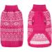 Argyle Dog Sweater - Warm Winter Coat for Small, Medium, and Large Dogs - Pink Pet Clothing for Boys and Girls - Buy Online on SooperMarket.com