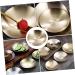 MAGICLULU Condiment Plate Cold Dish Bowl for Prep Dishes for Cooking Large Dinner Plates Tasting Dishes Sauce Serving Dishes Pinch Prep Bowls Sauce Plates Stainless Steel 304 Headset Camping 10X10X2CM Gold - Buy Online on SooperMarket.com