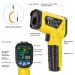 Buy Mestek Infrared Thermometer -50 C to 800 C | Laser IR Pyrometer with K-Probe & LCD Alarm for Kitchen Use - Buy Online on SooperMarket.com