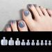 100 Pieces Acrylic Full Cover Toenail Tips - Wrong Toenail Solutions for Perfect Pedicures | International Shipping - Buy Online on SooperMarket.com
