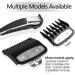 Professional Hair Clipper Guard Clipper Combs 2 Lengths 1.5mm&4.5mm Clipper Plastic Attachment Comb with Metal Clip Fits All Full Size Clippers (Black) - Buy Online on SooperMarket.com