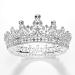 SWEETV Full Round Tiaras and Crowns for Women  Wedding Tiara for Bride  Crystal Queen Crown for Pageant Birthday Party Cake Topper  Silver