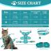 Fineasy Cat Dishes with Adjustable Leash - Outbreak-Proof Harness & Soft Cat Kitten Dog Breastware (Green S) | Shop Internationally - Buy Online on SooperMarket.com