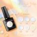 MEET ACROSS 6-Piece White Nail Polish Set - Milky White, Nude, Shimmer Glitter, Sheer Jelly Gel Colors - Buy Online on SooperMarket.com