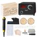 Viiart Professional Pyrography Tool Kit 60W Upgraded Wood Burning Kits with 20pcs Pyrography Wire Tips Digital Adjustable Pyrography Machine for Wood and Gourd(Single Pen)