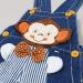 KIDSCOOL SPACE Baby Girl Jean Overalls with 3D Bunny, Toddler Denim Outfit, Blue 6-12 Months - Buy Online on SooperMarket.com