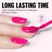 TOMICCA Neon Pink Gel Nail Polish 15ML - Long Lasting, High Gloss, Chip Resistant | UV LED Lamp Required | DIY Manicure Salon Quality - Buy Online on SooperMarket.com